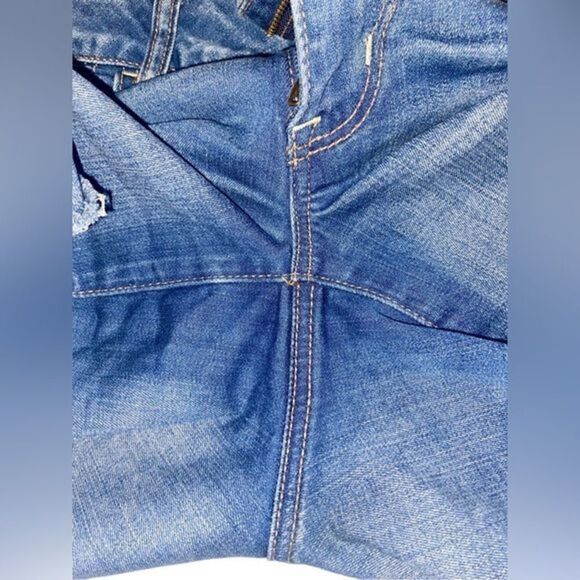 Women’s American Eagle hi-rise shortie AOE super stretch Jean shorts Sz 6 - Picture 11 of 13